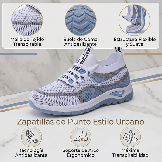🔥Oferta especial por tiempo limitado🔥 Zapatos ortopédicos de malla para mujer: soporte para el arco, antideslizantes y con absorción de impactos 👟 Cada paso es fácil y cómodo, dile adiós al dolor ✅
