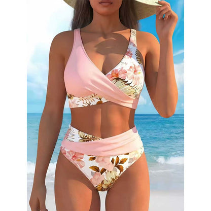 🌸 Magas derekú, virágmintás bikini: kiemeli az alakodat – raktáron! 👙