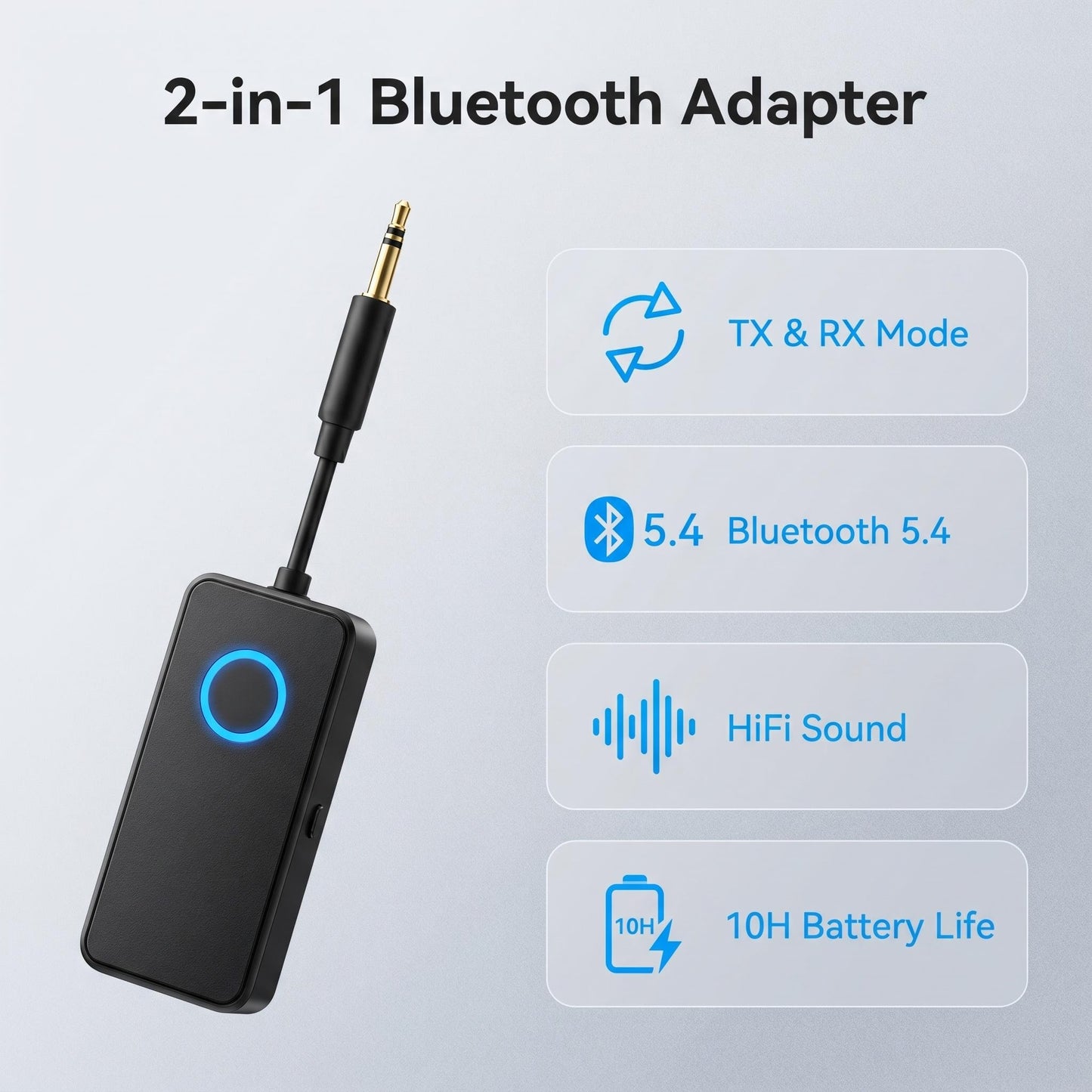 🔄 Univerzális Bluetooth 5.4 vevő-adó 🔋