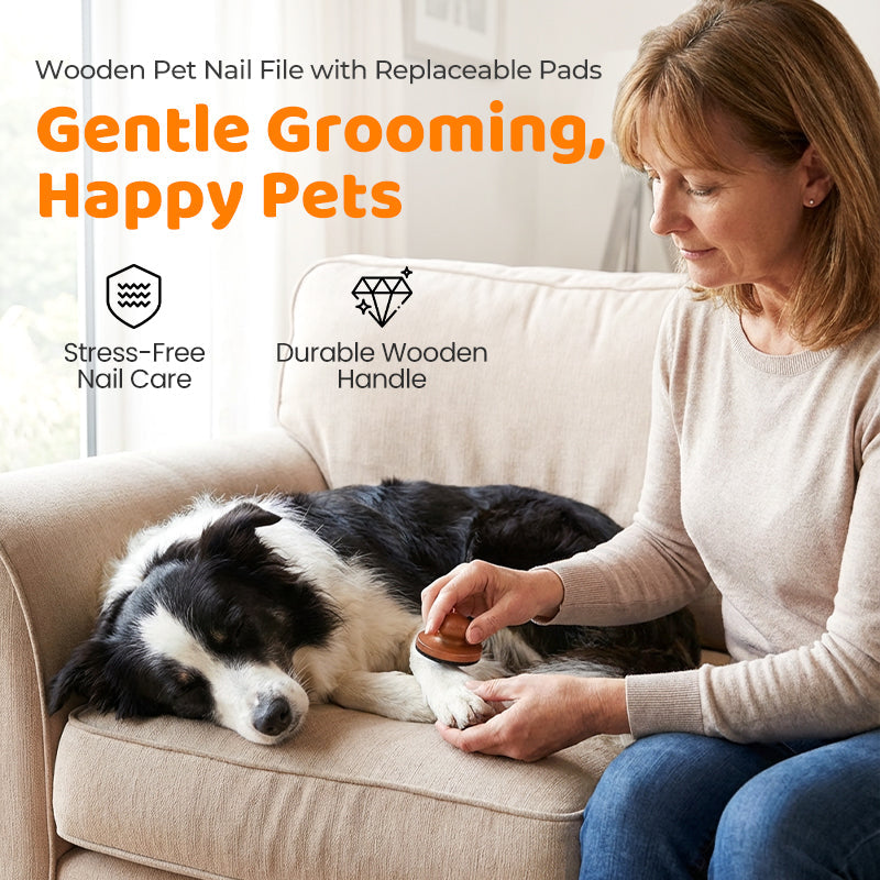 🐕 Fából készült körömreszelő cserélhető betétekkel 💅