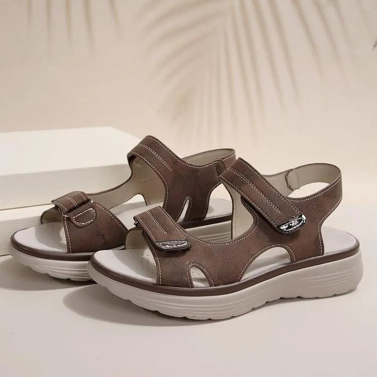 🔥50% de descuento hoy - ¡no te lo pierdas! Sandalias ortopédicas de verano, diseño ergonómico ✅ alivian el dolor de pies, antideslizantes y transpirables, ajustables con cierre de velcro ✅