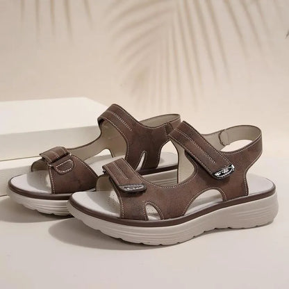 🔥50% de descuento hoy - ¡no te lo pierdas! Sandalias ortopédicas de verano, diseño ergonómico ✅ alivian el dolor de pies, antideslizantes y transpirables, ajustables con cierre de velcro ✅