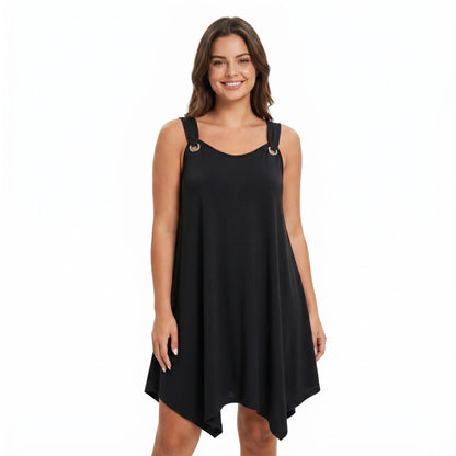 50% Kedvezmény 🏷️Női ujjatlan ruha aszimmetrikus szegéllyel👗💫✨