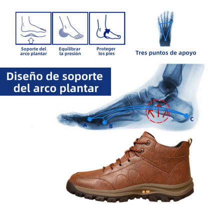 🔥30% de descuento hoy - ¡No te lo pierdas! ⏰ Zapatos ortopédicos de diseño ergonómico - diseño con soporte para el arco del pie 👞 Alivia fácilmente el dolor de pies