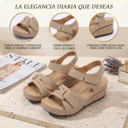 🔥 ¡Oferta Especial por Tiempo Limitado: -50%! 👡 Sandalias de Mujer con Cuña y Plataforma ✅ — Soporte para el Arco Plantar, Cómodas y Transpirables: La Elección Ideal para Paseos Casuales de Verano 👣