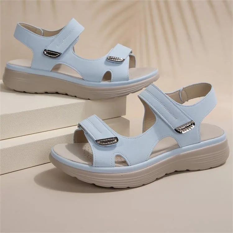 🔥50% de descuento hoy - ¡no te lo pierdas! Sandalias ortopédicas de verano, diseño ergonómico ✅ alivian el dolor de pies, antideslizantes y transpirables, ajustables con cierre de velcro ✅