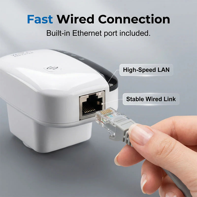 🔥300 Mb/s sebességű Wi-Fi-jelerősítő és -átjátszó