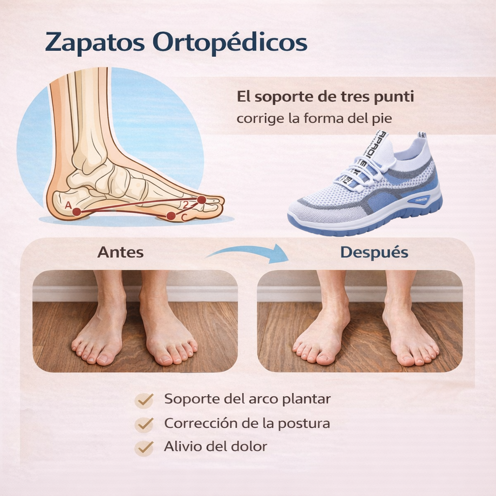 【🎁Oferta por tiempo limitado】Zapatos casuales ergonómicos para mujer👞 - El soporte para el arco proporciona comodidad y alivia fácilmente el dolor de pies🦶