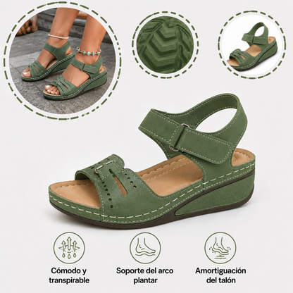 🔥50% de descuento hoy - ¡No te lo pierdas! Sandalias ortopédicas de verano, diseño ergonómico ✅Alivian el dolor, cómodas y transpirables, ajustables con cierre de velcro✅