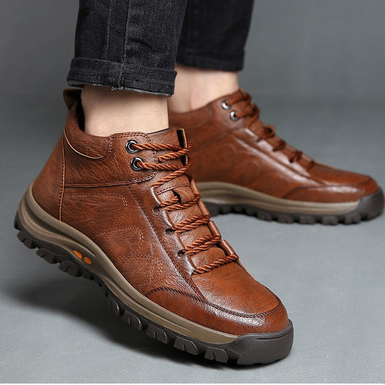 🎁Oferta por tiempo limitado: 30% de descuento🔴Zapatos de cuero de alta calidad🦶Alivian el dolor de pies y la fascitis plantar - Impermeables y antideslizantes✅Disponibles en varias tallas