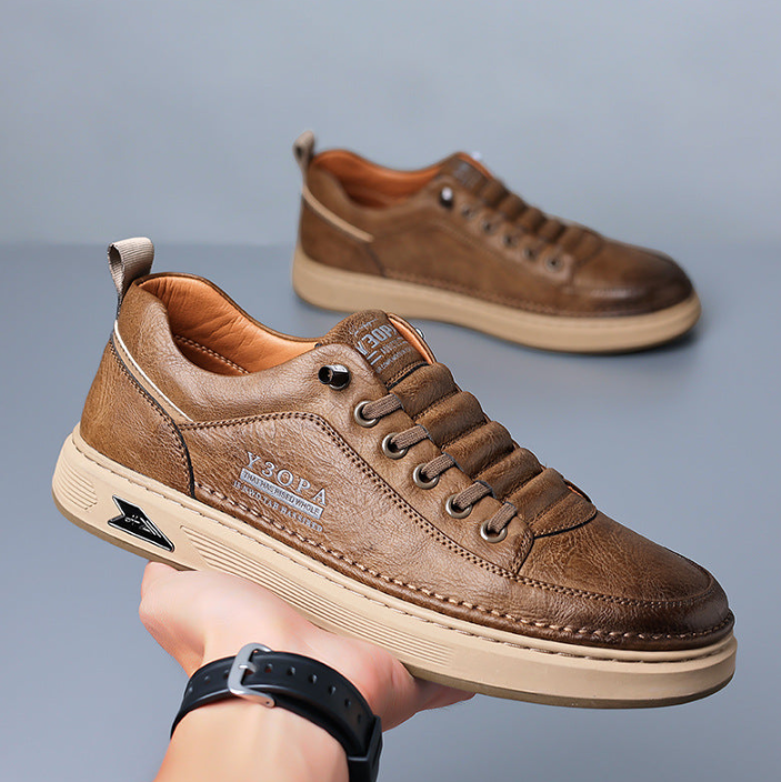 Keenpe® 【⏰¡Hoy a mitad de precio! ⚡】Zapatos de piel española hechos a mano | Elegantes y refinados | Cómodos y transpirables | Alivian el dolor de pies | Acompañan al hombre en cada paso
