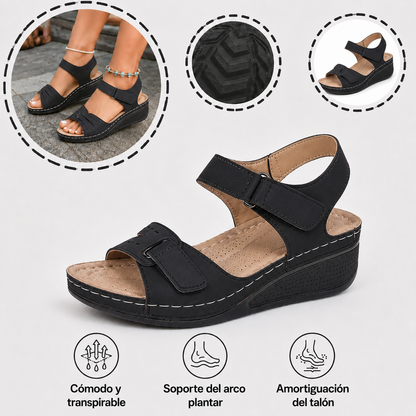🔥50% de descuento hoy - ¡No te lo pierdas! Sandalias ortopédicas de verano, diseño ergonómico ✅Alivian el dolor, cómodas y transpirables, ajustables con cierre de velcro✅