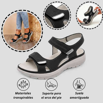 🔥50% de descuento hoy - ¡no te lo pierdas! Sandalias ortopédicas de verano, diseño ergonómico ✅ alivian el dolor de pies, antideslizantes y transpirables, ajustables con cierre de velcro ✅