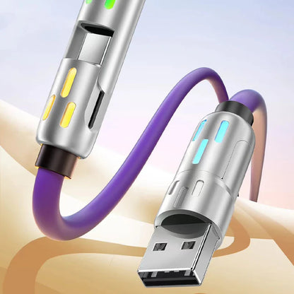 🌈 Univerzális RGB 4-az-1-ben gyors töltőkábel