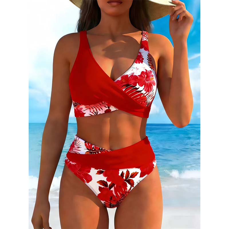 🌸 Magas derekú, virágmintás bikini: kiemeli az alakodat – raktáron! 👙