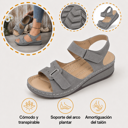 🔥50% de descuento hoy - ¡No te lo pierdas! Sandalias ortopédicas de verano, diseño ergonómico ✅Alivian el dolor, cómodas y transpirables, ajustables con cierre de velcro✅