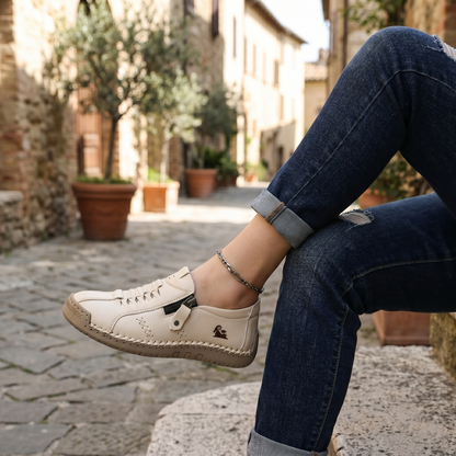 Mocasines de Piel con Cremallera para Mujer, Zapatos Cómodos Ergonómicos, Calzado Casual para Caminar Sin Cordones