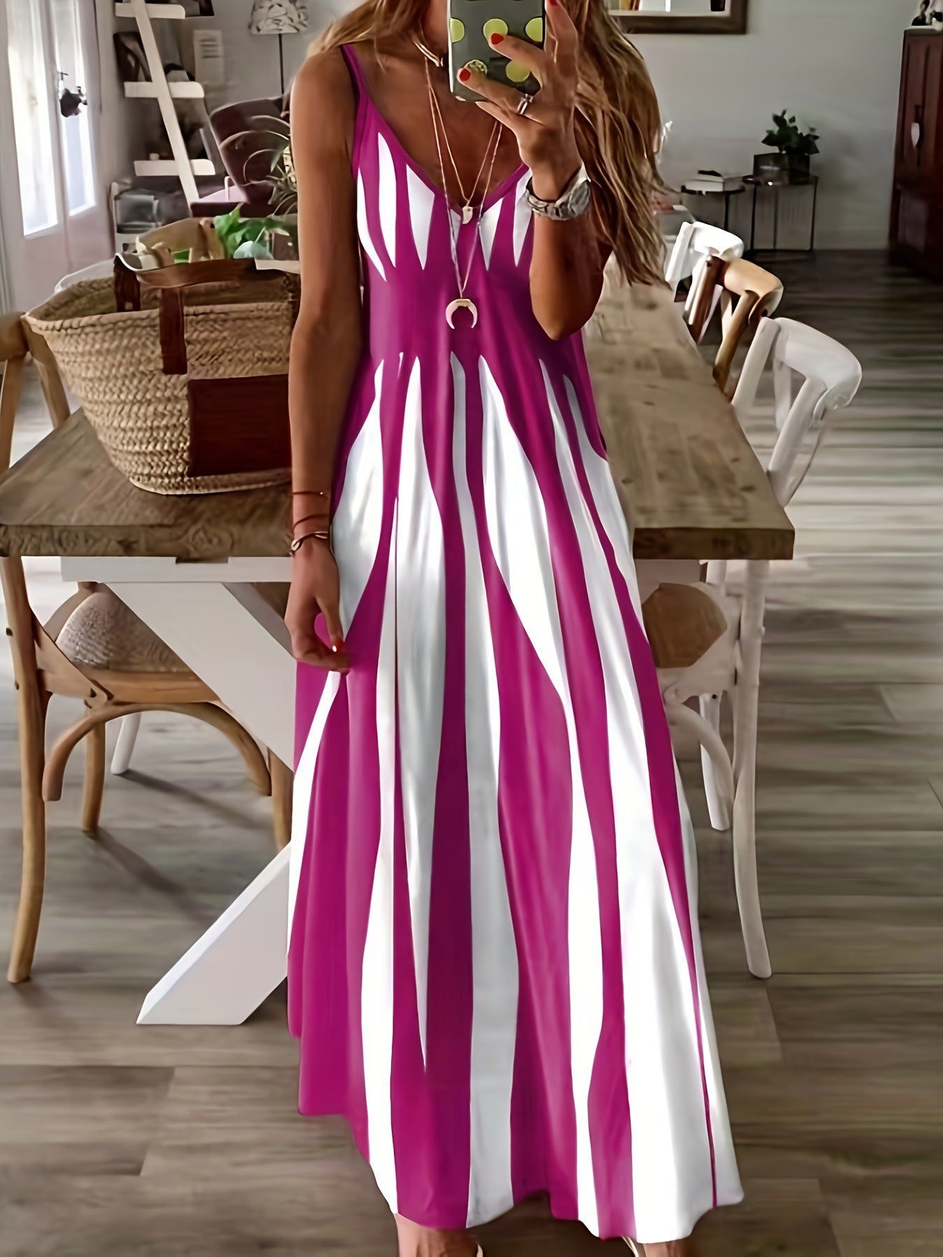 50% Kedvezmény 🏷️HOSSZÚ, KORSETT STÍLUSÚ, HOLDOS MINTÁS RUHA👗💫