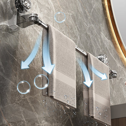 Praktikus, állítható törülközőtartó tapadókoronggal 🧺🚿🔧