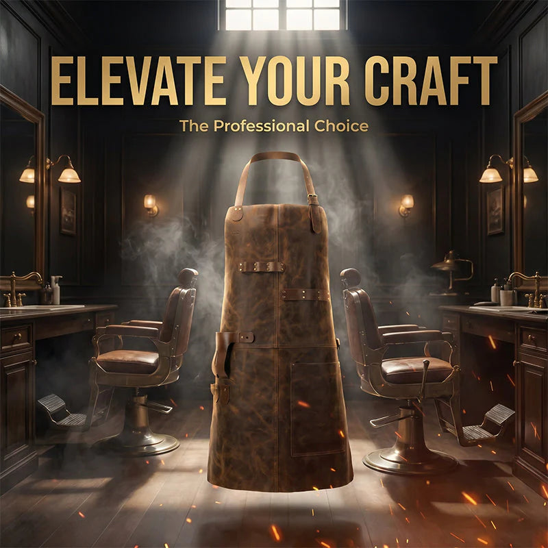 🧰✨Handcrafted leather apron – waterproof, with multiple pockets, extremely durable 🔥