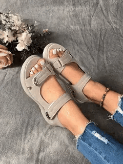 🔥50% de descuento hoy - ¡no te lo pierdas! Sandalias ortopédicas de verano, diseño ergonómico ✅ alivian el dolor de pies, antideslizantes y transpirables, ajustables con cierre de velcro ✅