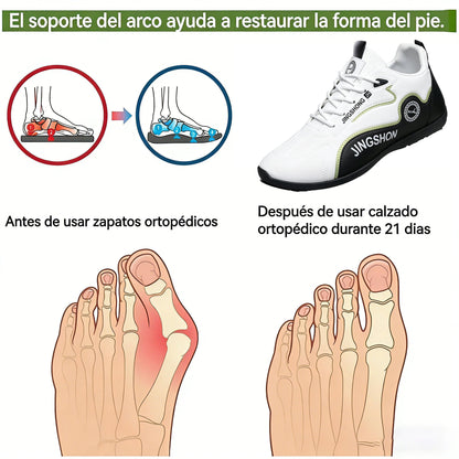 🔥 30% de descuento - ¡No te lo pierdas!Zapatillas ergonómicas para adultos mayores - Zapatos de caminar ortopédicos