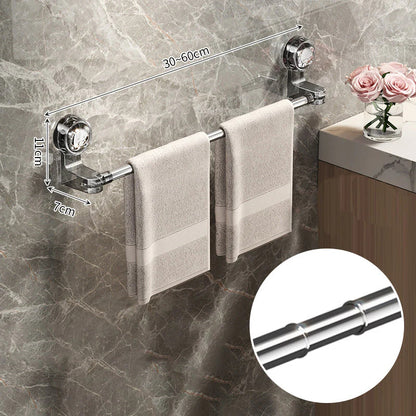 Praktikus, állítható törülközőtartó tapadókoronggal 🧺🚿🔧