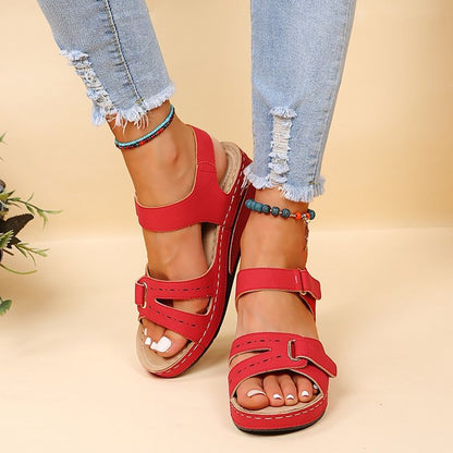 🔥50% de descuento hoy - ¡No te lo pierdas! Sandalias ortopédicas de verano, diseño ergonómico ✅Alivian el dolor, cómodas y transpirables, ajustables con cierre de velcro✅