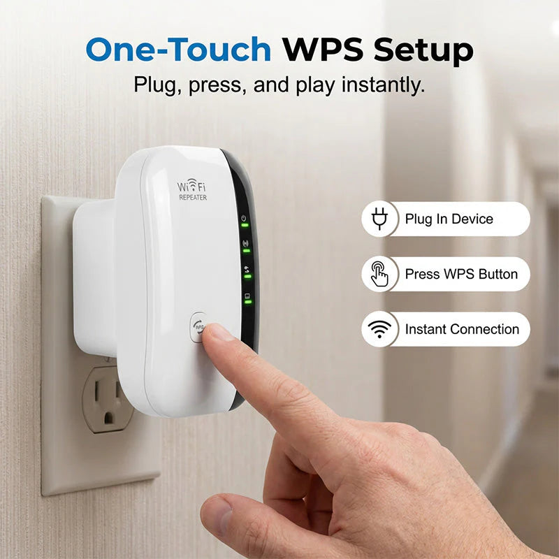 🔥300 Mb/s sebességű Wi-Fi-jelerősítő és -átjátszó