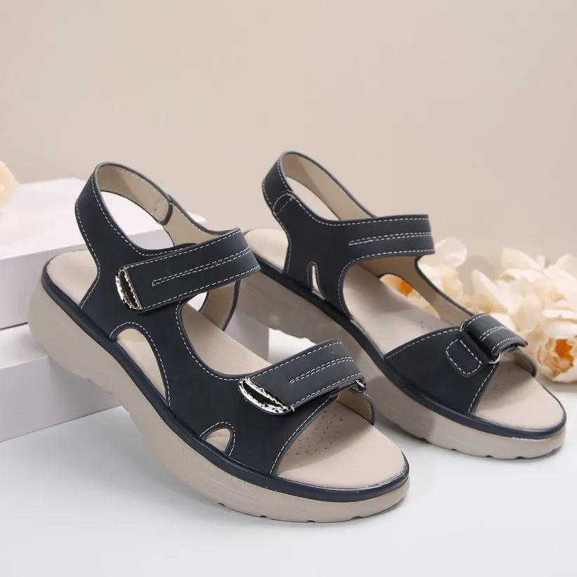 🔥50% de descuento hoy - ¡no te lo pierdas! Sandalias ortopédicas de verano, diseño ergonómico ✅ alivian el dolor de pies, antideslizantes y transpirables, ajustables con cierre de velcro ✅