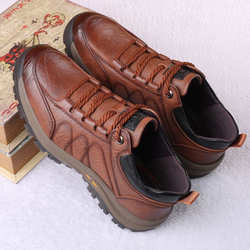 🐂 Zapatos de piel de becerro para hombre, cosidos a mano en Australia 👞 Diseño ergonómico para poner y quitar fácilmente ✅ Totalmente correctivos: impermeables y antideslizantes