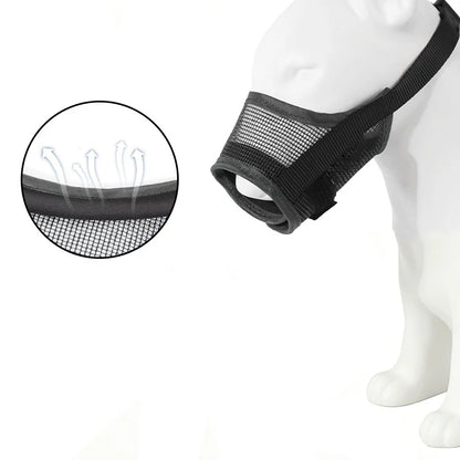 🐕 Védje meg kutyáját – Légáteresztő hálós szájkosár harapás és rágás ellen