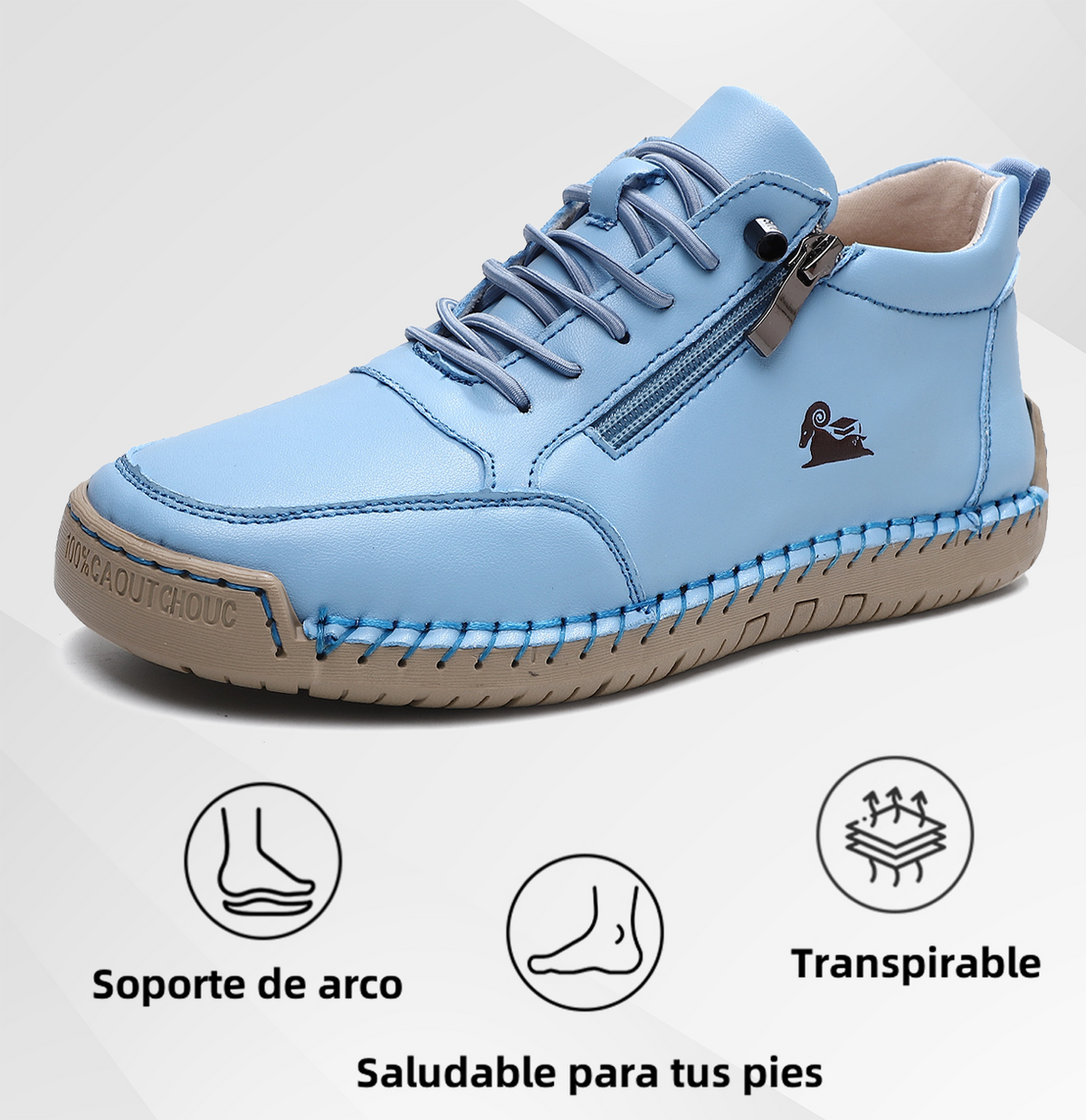 (🔥 50% de descuento - ¡No te lo pierdas!) Zapatos de piel de becerro seleccionados - Zapatos ortopédicos - 👞 - Duraderos, antideslizantes e impermeables (soporte de arco, alivio del dolor, unisex)