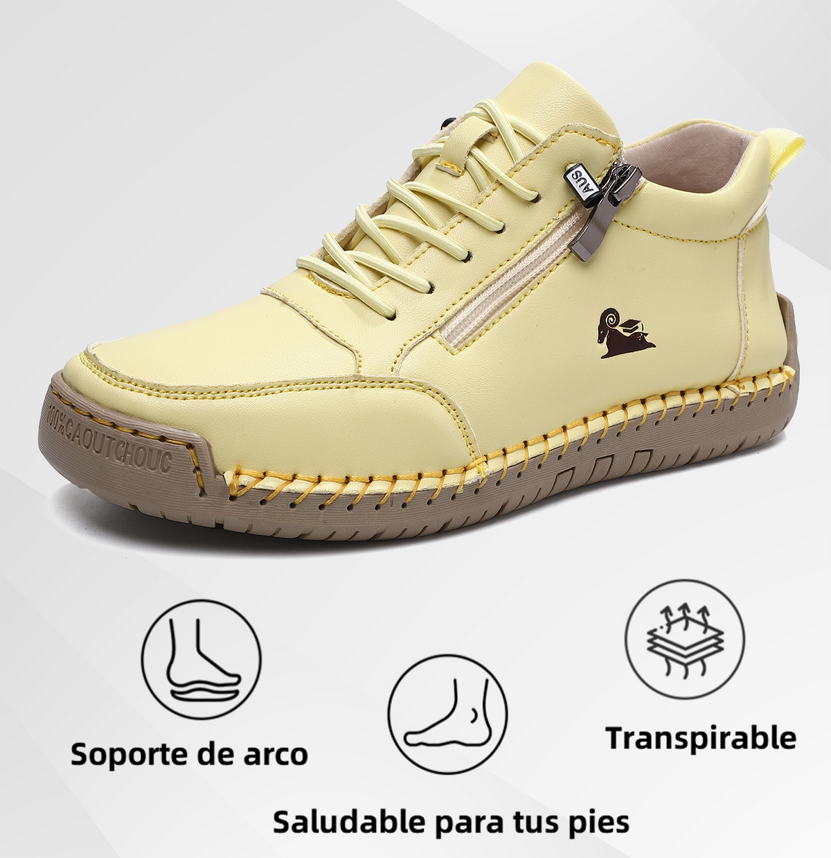 (🔥 50% de descuento - ¡No te lo pierdas!) Zapatos de piel de becerro seleccionados - Zapatos ortopédicos - 👞 - Duraderos, antideslizantes e impermeables (soporte de arco, alivio del dolor, unisex)
