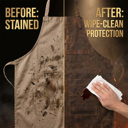 🧰✨Handcrafted leather apron – waterproof, with multiple pockets, extremely durable 🔥
