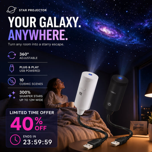 🔌 Plug-and-Play HD csillagvetítő 🌌