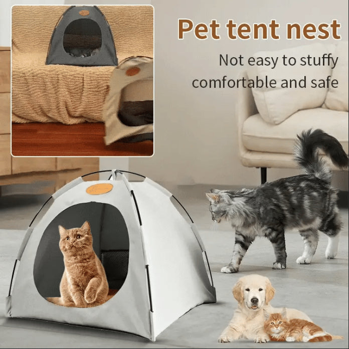 Cukor kisállat-sátor – összecsukható és praktikus 🐱⛺