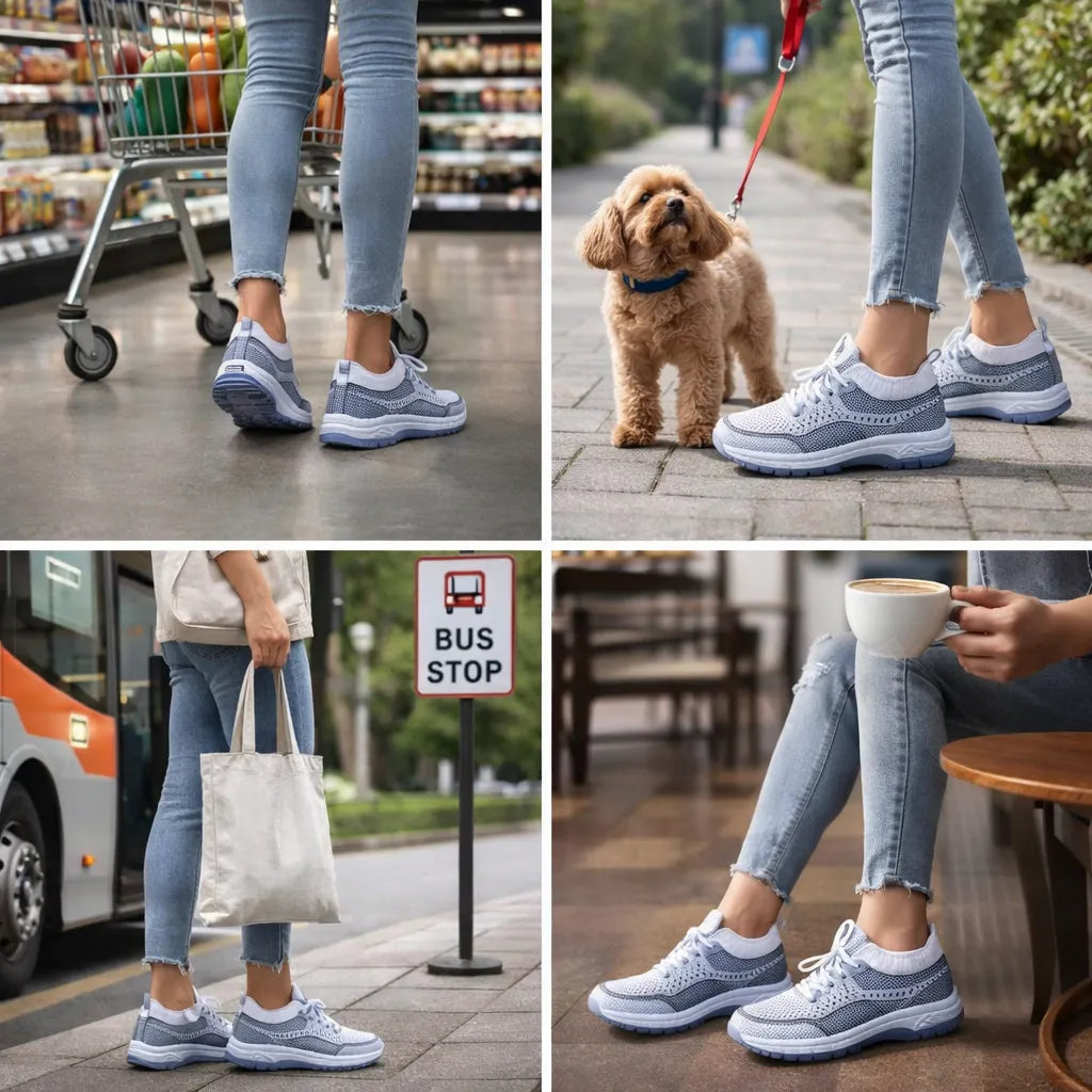 【🎁Oferta por tiempo limitado】Zapatos casuales ergonómicos para mujer👞 - El soporte para el arco proporciona comodidad y alivia fácilmente el dolor de pies🦶